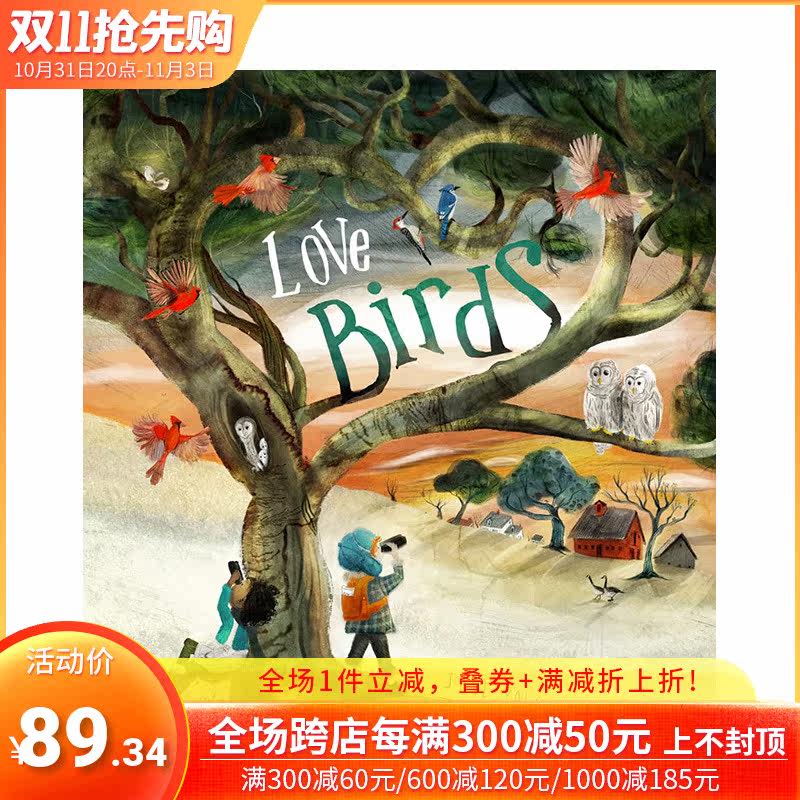 【现货】英文原版 钟爱鸟类的女孩 Love Birds 精装艺术插画绘本 动物与人 自然故事 3-6岁 儿童图书 善优童书怎么看?