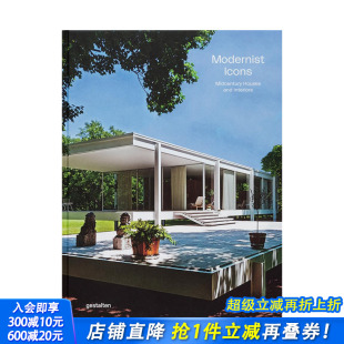 and 预售 Midcentury Interiors 正版 Modernist 饰 现代主义偶像：中世纪住宅和室内设计 进口书 Icons 英文室内设计装 Houses