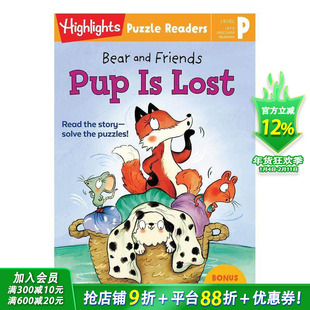 【预售】熊和朋友们：小狗迷路了 Bear and Friends 英文儿童绘本故事  Highlights杂志 原版正版进口图书籍