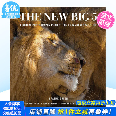 【预售】The New Big 5: A Global Photography Project for Endangered Species 英文原版进口书籍【善优图书】