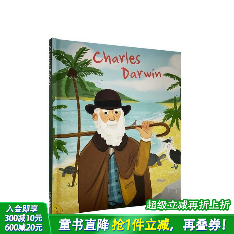 【现货】Charles Darwin（Genius） 天才查尔斯·达尔文 英文原版儿童艺术启蒙书籍【善优童书】