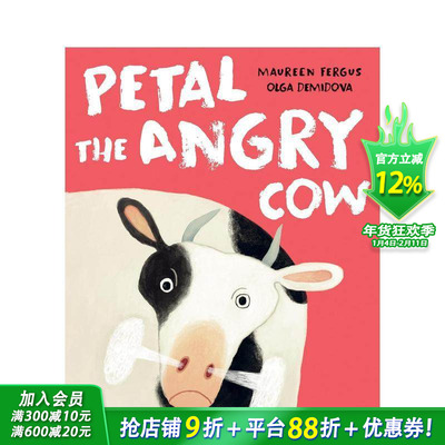 【现货】愤怒的奶牛佩塔Petal the Angry Cow 趣味阅读 情绪管理 英文原版童书绘本画册进口图书书籍