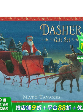 【预售】圣诞礼品书套装 Dasher Gift Set 英文儿童插画故事绘本 进口童书