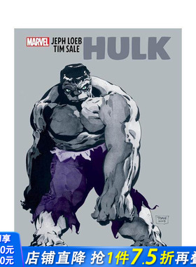 【现货】杰夫·勒布与蒂姆拍卖：绿人画廊版 Jeph Loeb & Tim Sale: Hulk Gallery Edition 原版英文漫画书 正版进口书