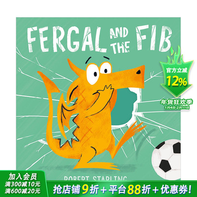 【现货】英文原版 费格尔与谎言Fergal and the Fib 儿童英语艺术插画绘本平装 3岁+ 进口图书 善优童书