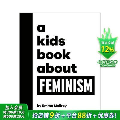 【预售】【给孩子的书】女性主义 【A Kids Book About】Feminism 价值观塑造 正念引导 英语拓展阅读进口书
