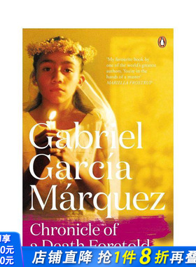 【预售】【马尔克斯逝世100周年纪念】一桩事先张扬的凶杀案 Chronicle of a Death Foretold 原版英文文学小说 正版进口图书