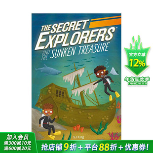 【预售】秘密探险家与沉没的宝藏 The Secret Explorers and the Sunken Treasure 英文儿童桥梁章节故事 英语拓展阅读进口书