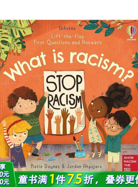 【现货】【Lift-the-Flap】什么是种族歧视What is Racism? 翻翻问答书 4-8岁儿童树立正确观念故事启蒙绘本纸板书 英文原版