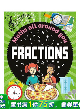 【现货】【数学无处不在】分数篇(精装) Maths All Around You: Fractions 英文儿童插画科普绘本 进口童书