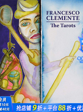 【预售】Francesco Clemente: The Tarots，弗朗切斯科·克莱门特 英文原版图书籍进口正版 Max Seidel 美术艺术画册