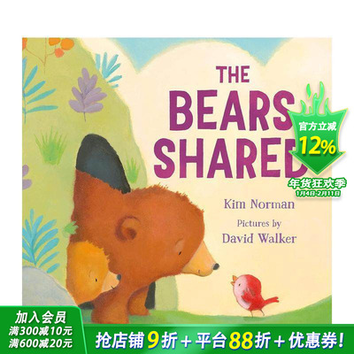 【预售】熊的分享 The Bears Shared 英文儿童插画故事绘本 进口童书