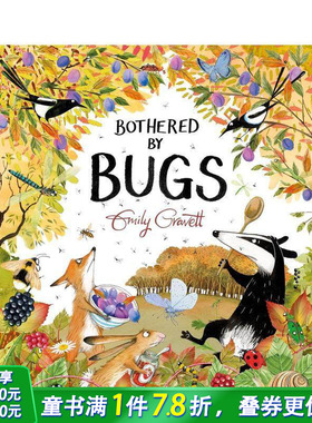【预售】虫虫烦恼 【A Pete the Badger Story】#3 Bothered by Bugs 英文儿童插画故事绘本 进口童书