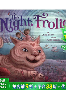 【预售】夜晚的嬉戏 The Night Frolic 英文儿童插画故事绘本 进口童书