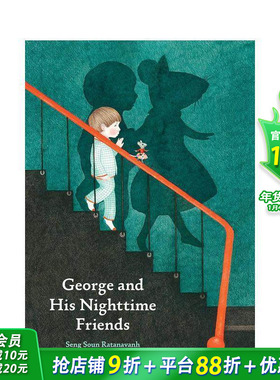 【预售】乔治与他夜色中的朋友 George and His Nighttime Friends 英文儿童插画故事绘本 进口童书