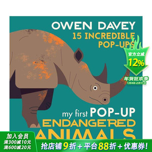 【现货】【立体书】濒危动物 My First Pop-Up Endangered Animals 英文儿童立体绘本 英语早教互动进口书