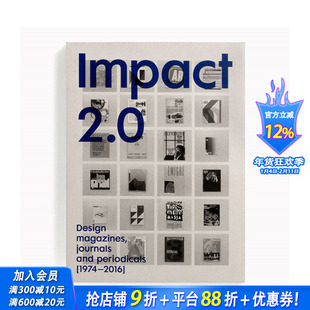 【现货】英文原版 Impact Regular 2.0字体设计：1974–2016年间的杂志封面集 Impact 2.0: Design magazines 平面设计进口书籍