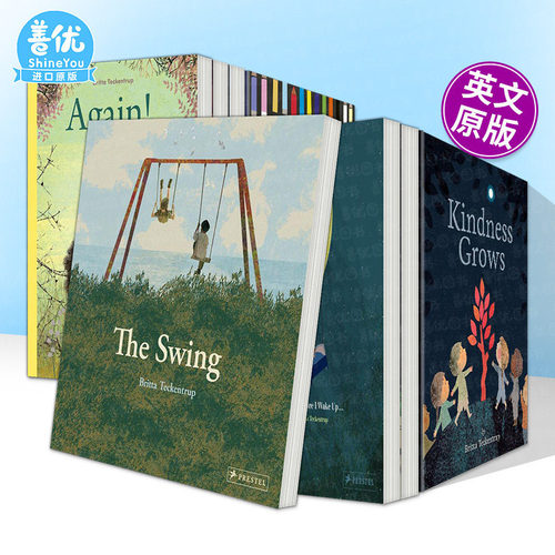 【现货】秋千【Britta Teckentrup绘本多册选拍】鲸歌/善意传递/刺猬历险记等The Swing 时间故事 精装艺术插画绘本英文儿童进口书 - 封面