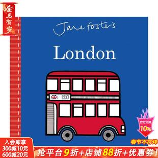 【现货】简·福斯特的伦敦 Jane Foster's London 英文儿童趣味英语早教绘本进口童书