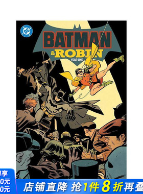 【预售】蝙蝠侠与罗宾：苐一年 Batman and Robin: Year One 原版英文漫画书 正版进口书