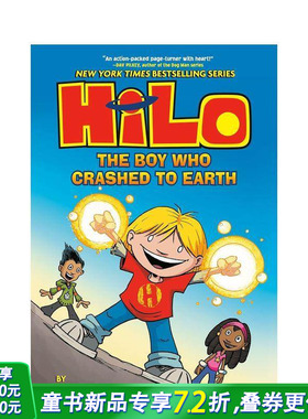 【预售】希罗漫画系列 1：撞到耳朵的男孩 Hilo 1: Boy Who Crashed To Ear 原版英文儿童漫画