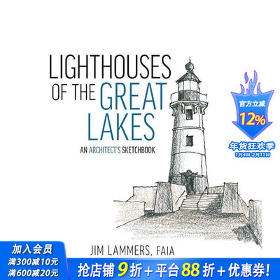 【现货】【建筑师的速写本】五大湖灯塔 Lighthouses of the Great L 原版英文艺术画册画集 正版进口书