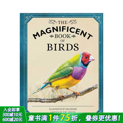 【预售】瑰丽的鸟类科普书 The Magnificent Book of Birds 英文儿童插画科普故事绘本 进口童书