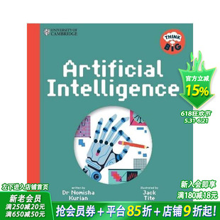 【预售】【剑桥大学：大胆思考】人工智能 University of Cambridge:Think Big-Artificial Intelligence英文儿童插画科普绘本书