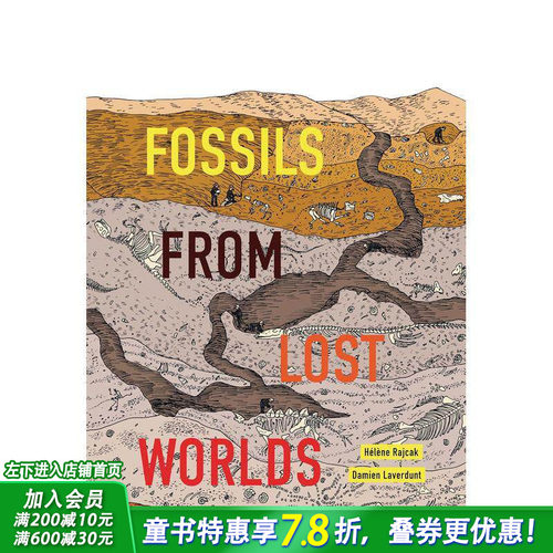 【现货】来自失落世界的化石Fossils From Lost Worlds 人文历史生物百科知识12岁以上少年启蒙英文图册图集【善优童书】