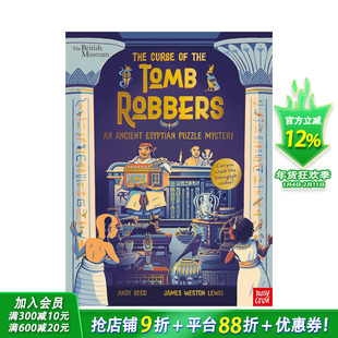 【现货】大英博物馆： 盗墓者的诅咒（古埃及谜题之谜） British Museum 插画科普绘本 10岁+原版英文儿童人文历史 进口童书