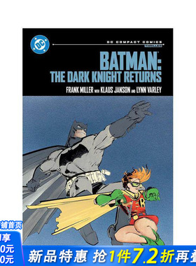 【预售】蝙蝠侠：黑暗骑士归来 DC漫画精编版 Batman: The Dark Knight Returns原版英文漫画书 DC宇宙英雄 正版进口书