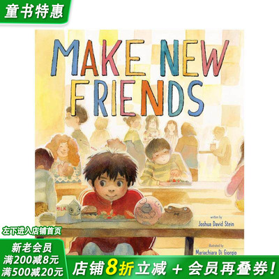 【现货】结交新朋友 Make New Friends: A Picture Book 英文儿童插画故事绘本 进口童书