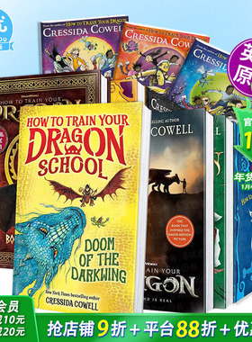 【现货多册选拍】驯龙高手1-12册+去哪儿哪条路1-3册Which Way桥梁书章节故事 暗翼煞星的诅咒How To Train Your Dragon英文儿童书