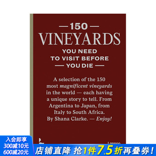 Vineyards 餐饮料理食谱 预售 you 150 150个该看 正版 die need 进口书籍画册 visit 葡萄园 before 英文原版 善优图
