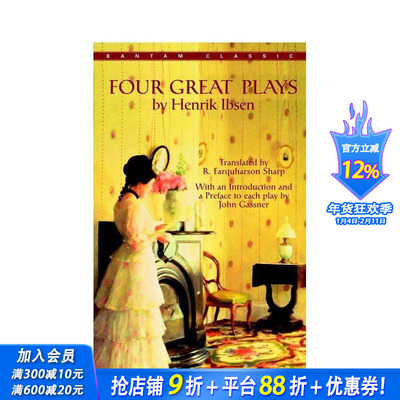 【现货】Four Great Plays by Ibsen 易卜生四大戏剧 人民公敌 英文原版