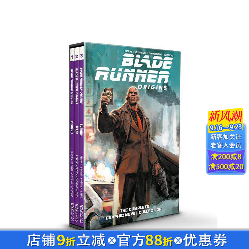 【预售】银翼杀手 起源1-3 盒装合集 Blade Runner Origins 1-3 Boxed Set 原版英文漫画书 正版进口书