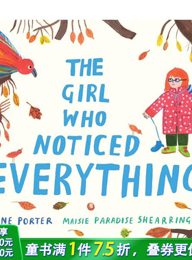 【现货】英文原版 女孩观察到了一切 The Girl Who Noticed Everything 精装艺术插画绘本 治愈系故事 儿童英语进口图书 善优童书