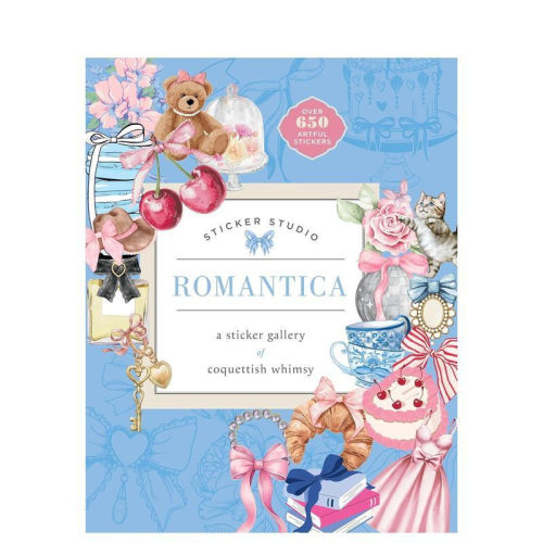 贴纸工作室：浪漫情怀：娇俏奇思贴纸图鉴 Sticker Studio: Romantica 原版英文贴纸书 正版进口书