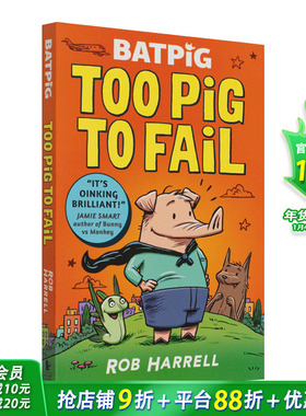 【预售】[2023克劳斯·佛兰科奖提名]蝙蝠猪:诸不言败 Batpig: Too Pig to Fail 英文原版儿童漫画 10岁+ 英语进口图书