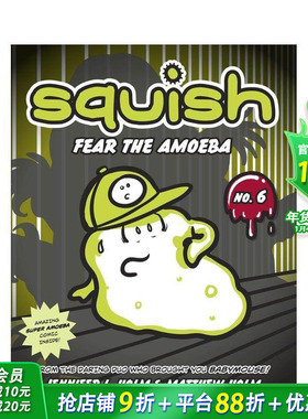 【现货】Squish 6: 害怕变形虫 Fear The Amoeba 英文儿童漫画 6岁+分阶阅读章节故事书进口童书