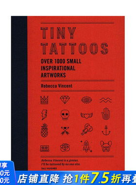 【现货】Tiny Tattoos 微型纹身:*过1000个小灵感 文身图形图案 英文原版