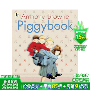 【预售】朱家故事 Piggybook 英文儿童插画故事绘本 进口童书
