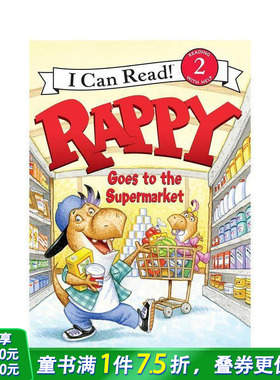 【现货】Rappy Goes to the Supermarket，Rappy去了*市 英文原版图书籍进口正版 Gutman 儿童分阶阅读