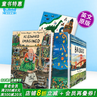 【现货多册选拍】爱德华的想象/桥/公园/万物皆星尘  Marc Majewski作品 As Edward Imagined 英文儿童插画故事绘本进口童书