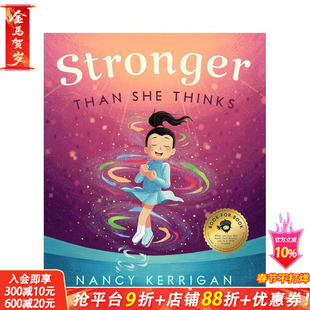 【现货】比她想象中坚强 南茜·克里根传记绘本 冬奥花滑银牌 Stronger Than She Thinks 英文儿童插画故事绘本 进口童书
