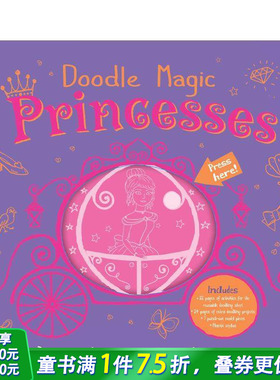 【现货】涂鸦魔术：公主Doodle Magic：Princesses 儿童动手书适合3-6岁