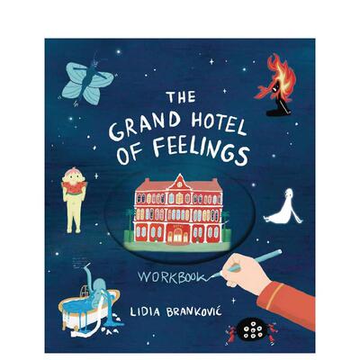 【预售】情绪大饭店：互动手册 Grand Hotel Of Feelings Workbook， The 英文儿童插画故事绘本 进口童书