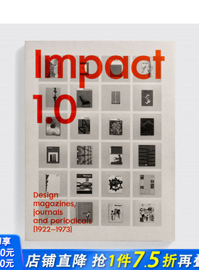 【预售】英文原版 Impact Regular 1.0字体设计：1922-1973年间的杂志封面集 Impact 1.0: Design magazines 平面设计进口书籍