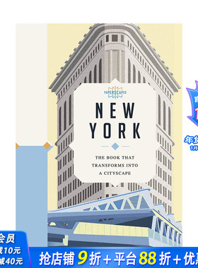 【现货】英文原版 纸上风采:纽约:礼物书 【Paperscapes】New York 英文生活综合 正版进口