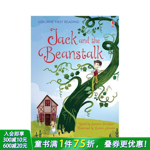 Jack and the 英文儿童桥梁章节故事 杰克和豆茎 Beanstalk 英语拓展阅读进口书 预售